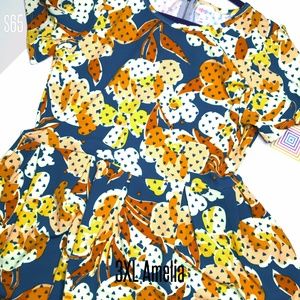 LuLaRoe Amelia Dress Digital Floral Print